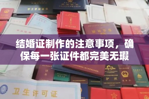 楚雄结婚证制作的注意事项，确保每一张证件都完美无瑕